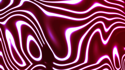 Beautiful neon light wave and liquid art design illustration 