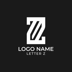 Letter Z logo design. A stylish and modern logo featuring the letter 'Z,' designed for a unique and impactful brand identity. Monogram logo.