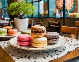 カラフルなマカロン