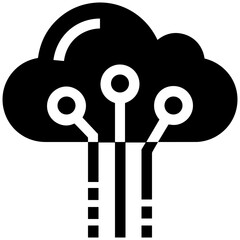 Storage database icon symbol vector image. Illustration of the cloud storage management design image