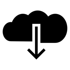Storage database icon symbol vector image. Illustration of the cloud storage management design image