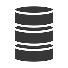 Storage database icon symbol vector image. Illustration of the cloud storage management design image