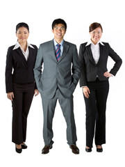 Asian business team