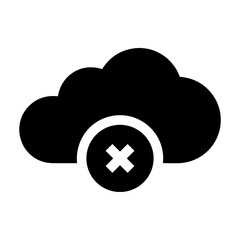 Storage database icon symbol vector image. Illustration of the cloud storage management design image