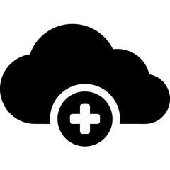 Storage database icon symbol vector image. Illustration of the cloud storage management design image