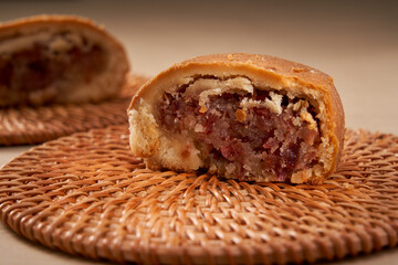 Traditional Mid-Autumn Festival mooncakes from Yunnan, China, Yunnan ham mooncakes