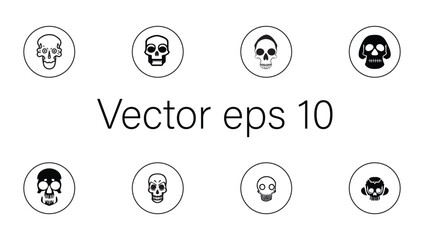 Beautiful minimal style Halloween icon design illustration