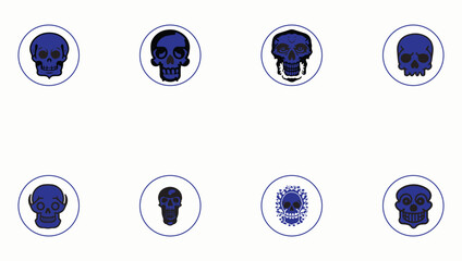 Beautiful minimal style Halloween icon design illustration