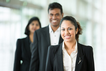 Happy Indian business team.