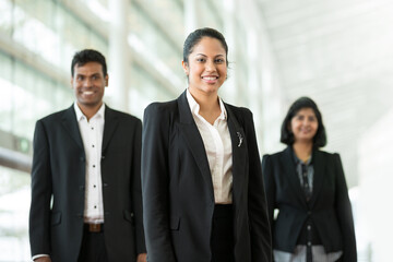 Happy Indian business team.