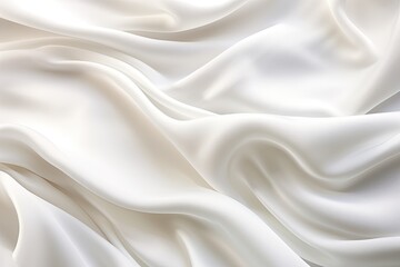 Obraz premium Abstract Waves: White Cloth with Soft Background Texture