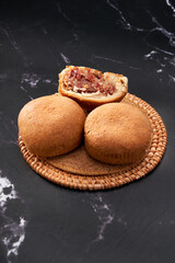 Traditional Mid-Autumn Festival mooncakes from Yunnan, China, Yunnan ham mooncakes