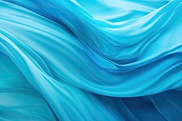 Azure Folds: High-Resolution Aqua Abstract Background