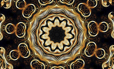 Abstract kaleidoscope background. Beautiful multicolor kaleidoscope texture. Unique mandala design.