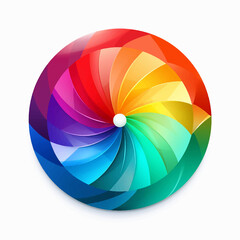 Fototapeta premium circle palette contrast wheel guide graphic rainbow saturation color spectrum vector design