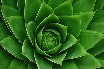 Fototapeta premium Cactus Canvas: Dark Green Mood, Agave Attenuata Texture - Unique Digital Image