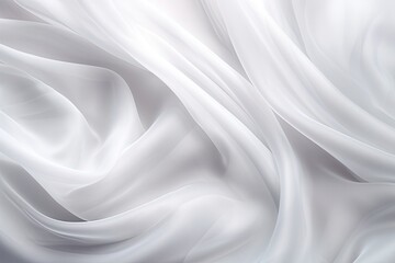 Celestial Veil: White Gray Satin Silk Background with Soft Blur Pattern