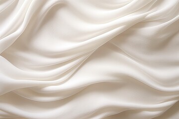 Obraz premium Cotton Waves: Soft Flow in a White Fabric Texture