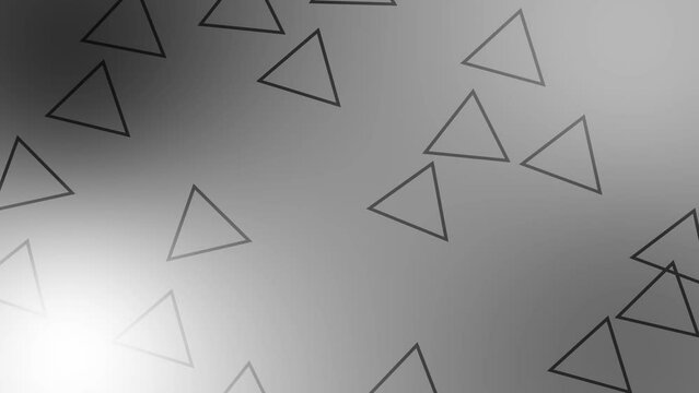 CG of black and white background including triangle shaped object