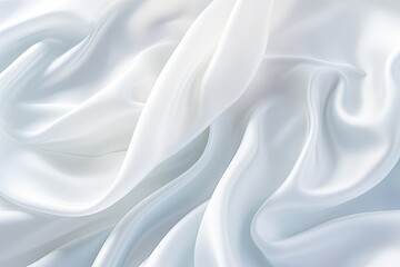 Fototapeta premium Crystal Luminosity: Satin Silky Cloth Background with Crease Wavy Folds