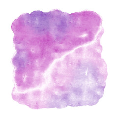 Purple pink watercolor square background frame