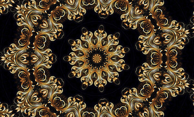 Abstract kaleidoscope background. Beautiful multicolor kaleidoscope texture. Unique mandala design.