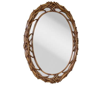 Image of Classic Vintage Sunburst Circle Mirror