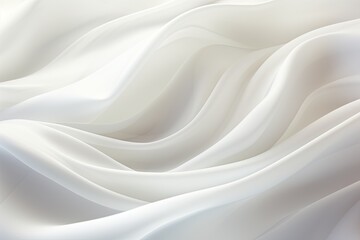 Gentle Waves: Abstract White Cloth Background Image