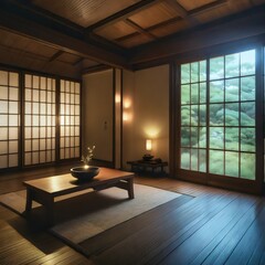 日本の茶室 - obrazy, fototapety, plakaty