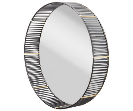 Image of Classic Vintage Sunburst Circle Mirror