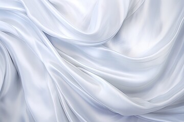 Obraz premium Icy Glow: White Gray Satin