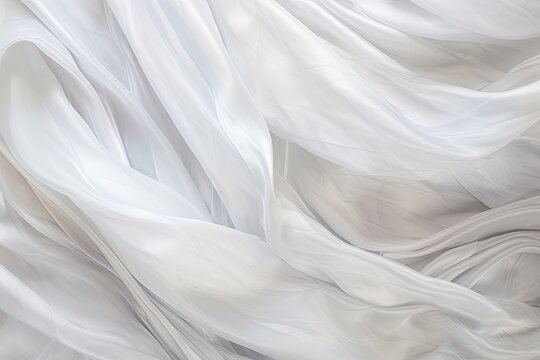 Icy Glow: White Gray Satin Texture