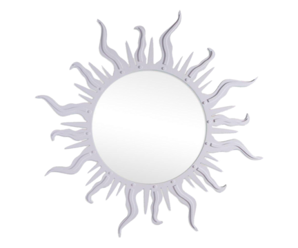 Image of Classic Vintage Sunburst Circle Mirror