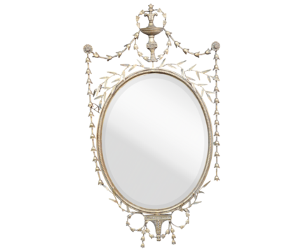 Image of Classic Vintage Sunburst Circle Mirror