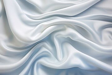 Obraz premium Moonlit Silk: White Satin Cloth with Wavy Folds - A Serene Illumination