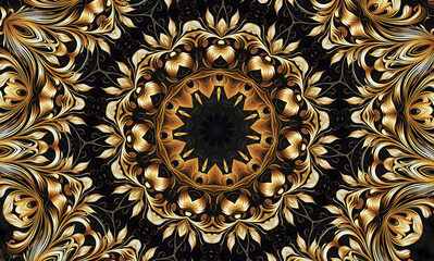 Fototapeta na wymiar Abstract kaleidoscope background. Beautiful multicolor kaleidoscope texture. Unique mandala design.