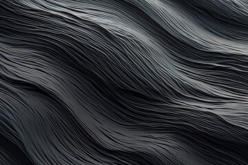 Phantom Textures: Black Beach Sand Waves Background Texture