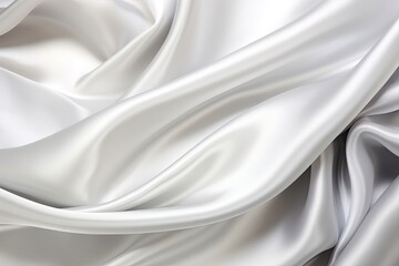 Obraz premium Platinum Purity: White Gray Satin Texture Silk Background
