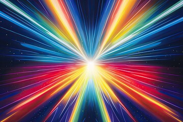 Prismatic Propulsion: Moving Light Stripes from the Center