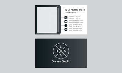 
A vector template design business card set with geometric shapes .Best for business proposal, marketing.Ready for print
