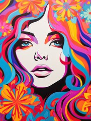 Psychedelic Pop Art: Bold and Vibrant Images of the Trippy Psychedelic Era