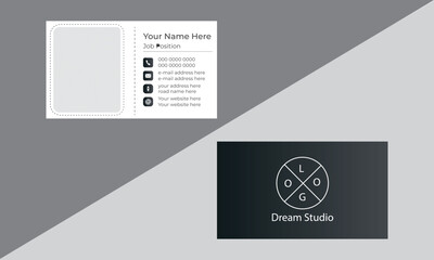 A vector template design business card set with geometric shapes .Best for business proposal, marketing.Template is ready for print.
