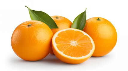 oranges with leaves