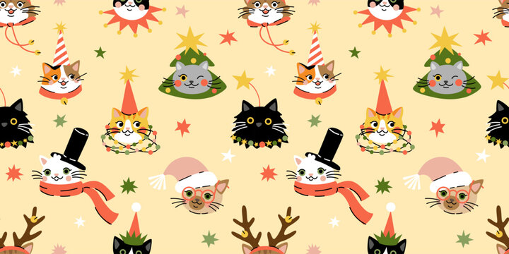 Christmas Cat Wallpaper Images – Browse 24,864 Stock Photos ...