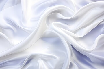 Obraz premium Satin Constellation: Abstract White Silky Cloth Background for Captivating Visuals