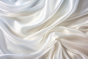 Satin Constellation: Abstract White Silky Cloth Background with Subtle Constellation Design