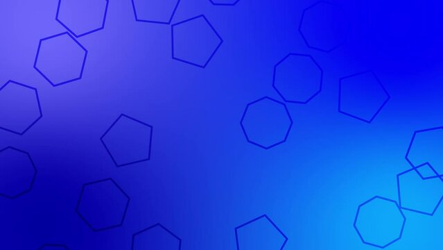 CG of blue background including polygon shaped object