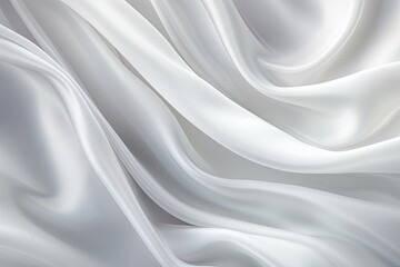 Obraz premium Silken Frost: White Gray Satin - A Narrowbeam Texture D�cor for Elegant Silk Background