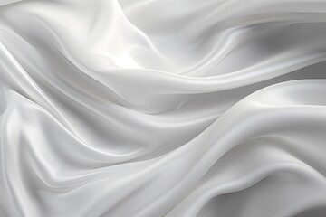 Obraz premium Silken Swathe: White Gray Satin Texture Silk Background with Soft Blur Pattern