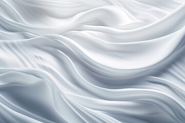 Silken Swells: White Cloth Background with Soft Waves